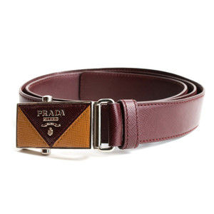 Prada Milano Belt Men size 100 Bordo